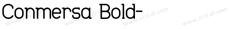 Conmersa Bold字体转换
